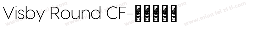 Visby Round CF字体转换